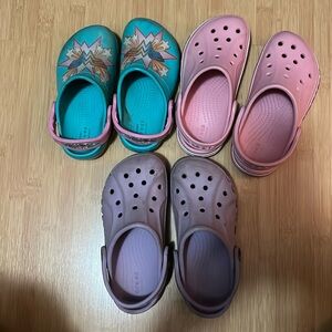 Bundle! Crocs 3 pairs size C10, 11, 12